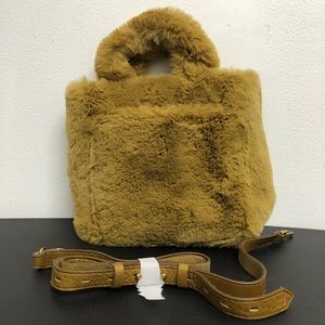 Madewell Small Transport Crossbody in Faux Fur